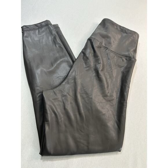 Yogalicious Faux Leather‎ Lady Love Ankle Tight Yoga Leggings Womens L Pavement - Picture 4 of 8